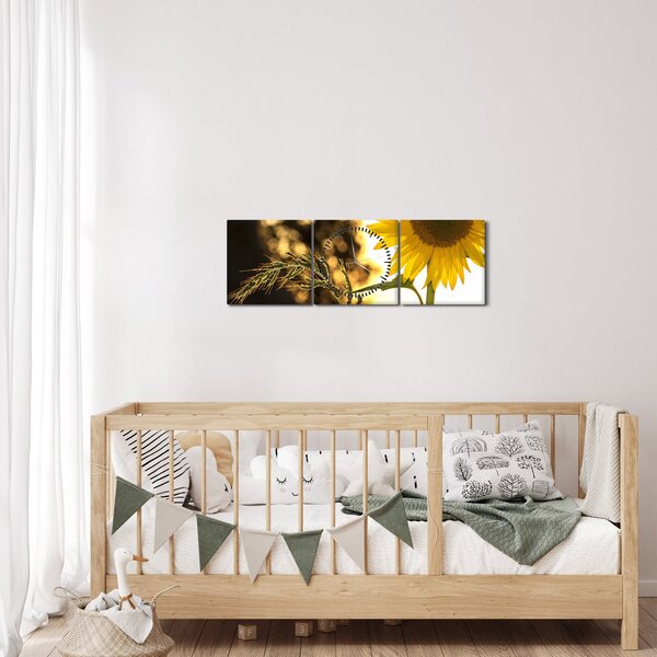 Slika suncokreta (sa satom) (90x30 cm)