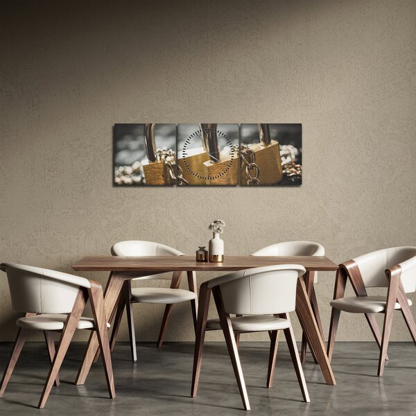 Slika dvije brave (sa satom) (90x30 cm)