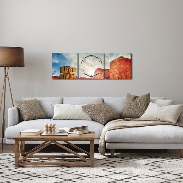 Slika putokaza s natpisom (sa satom) (90x30 cm)