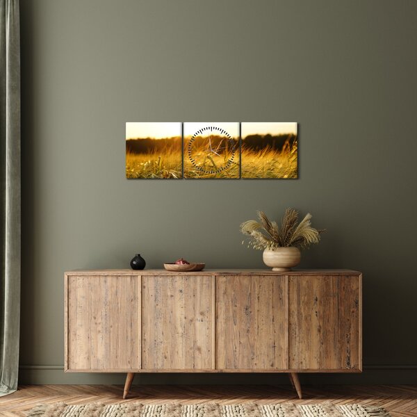 Slika rosne trave (sa satom) (90x30 cm)
