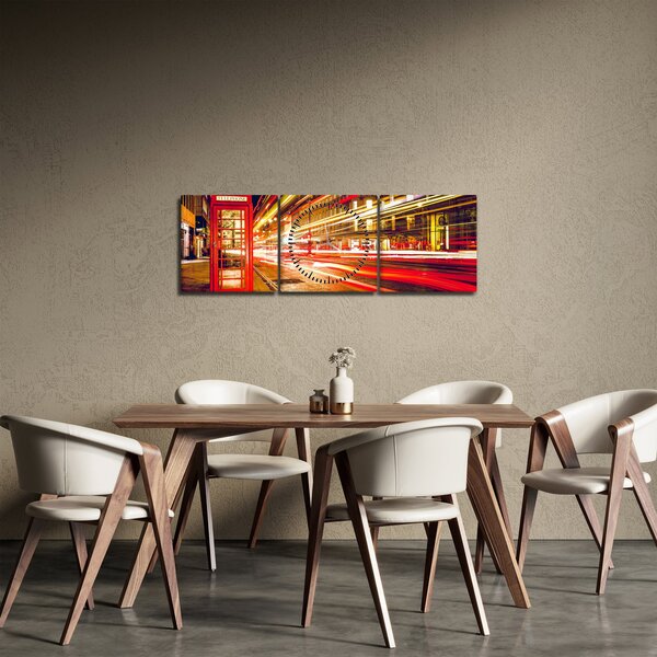 Slika crvene londonske telefonske govornice (sa satom) (90x30 cm)