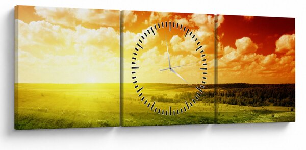 Slika ljetne livade (sa satom) (90x30 cm)