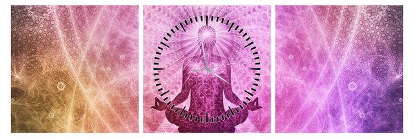 Slika meditacije (sa satom) (90x30 cm)