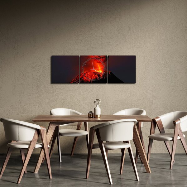 Slika vulkana (sa satom) (90x30 cm)