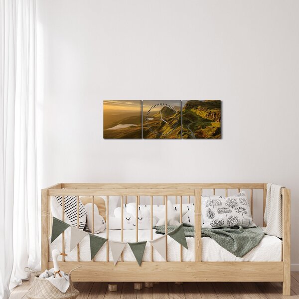 Slika planinskog lanca (sa satom) (90x30 cm)