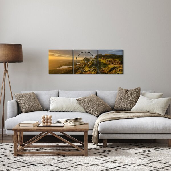 Slika planinskog lanca (sa satom) (90x30 cm)