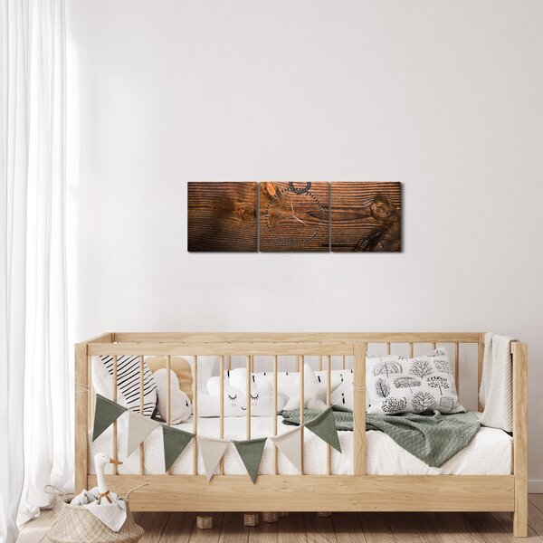 Slika teksture drveta (sa satom) (90x30 cm)