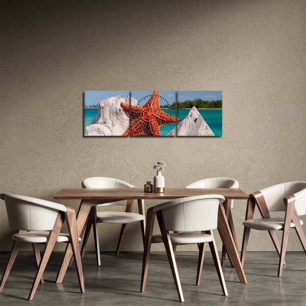 Slika morske zvijezde (sa satom) (90x30 cm)