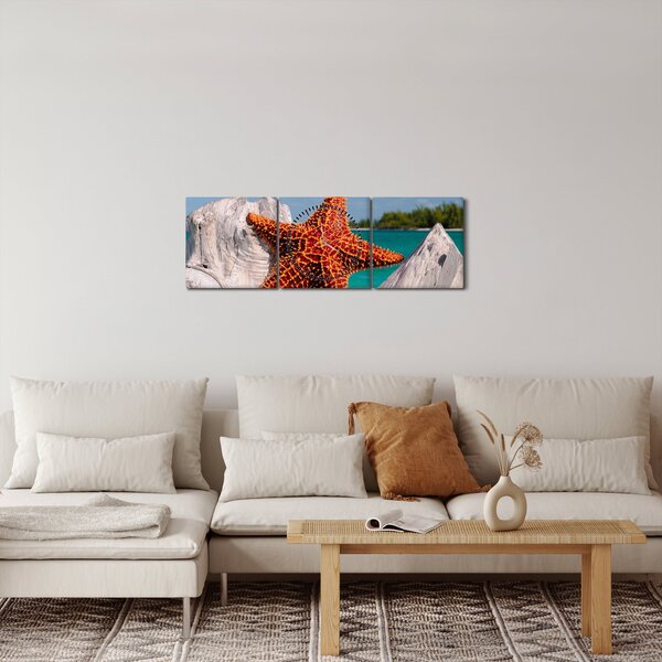 Slika morske zvijezde (sa satom) (90x30 cm)