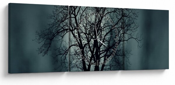 Slika stabla u pomrčini (sa satom) (90x30 cm)