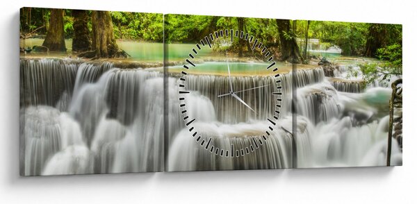 Slika slapova (sa satom) (90x30 cm)