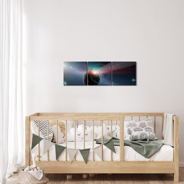 Slika malog planeta (sa satom) (90x30 cm)