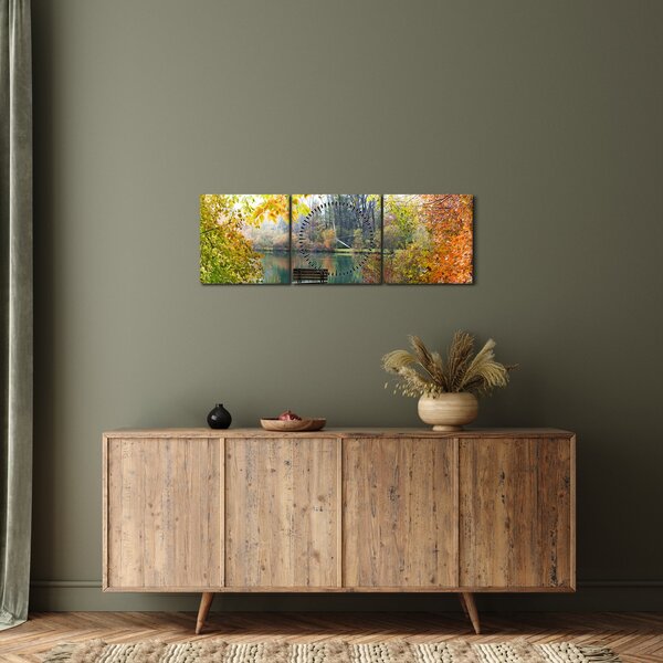 Slika ribnjaka (sa satom) (90x30 cm)