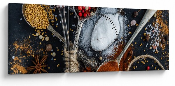 Slika začina (sa satom) (90x30 cm)