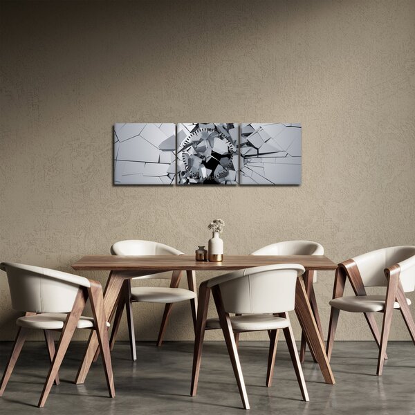 3D apstraktna slika (sa satom) (90x30 cm)