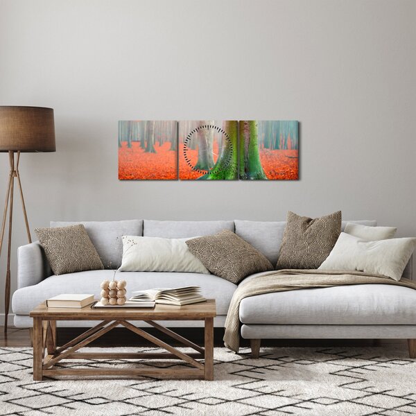Slika drveća (sa satom) (90x30 cm)