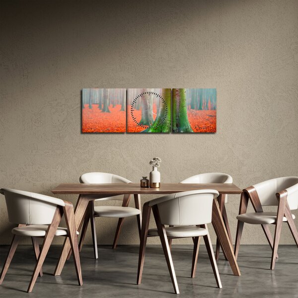 Slika drveća (sa satom) (90x30 cm)