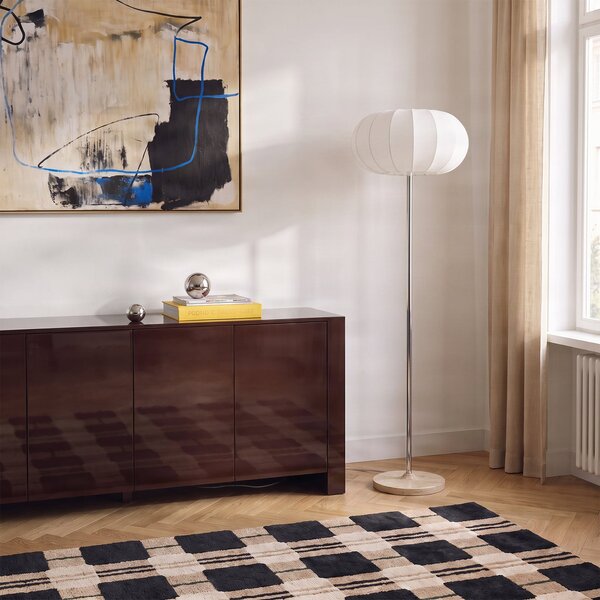 Podne Lampa NOLA, Elovie, Bijela, Dnevna soba, Tkanina / tekstil, Skandinavski