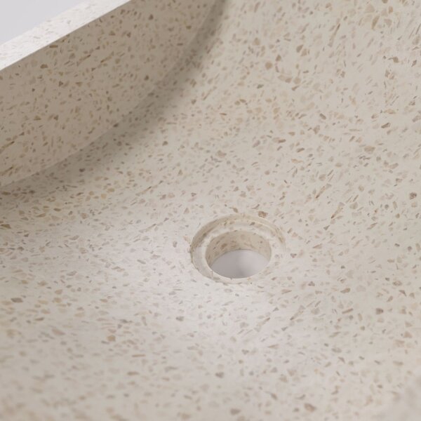 Umivaonik terrazzo Kave Home Sunday, 45 x 40 cm