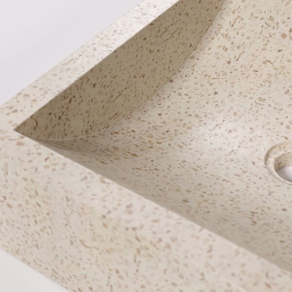 Umivaonik terrazzo Kave Home Sunday, 45 x 40 cm