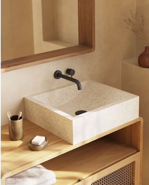 Umivaonik terrazzo Kave Home Sunday, 45 x 40 cm