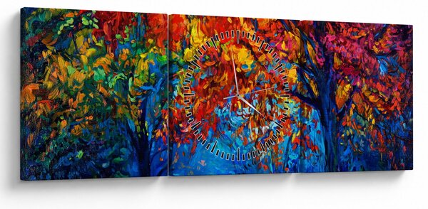 Slika crtež prirode (sa satom) (90x30 cm)