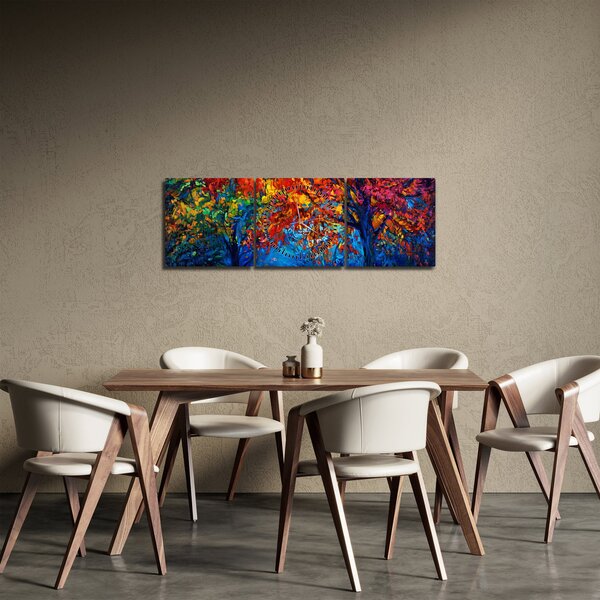 Slika crtež prirode (sa satom) (90x30 cm)