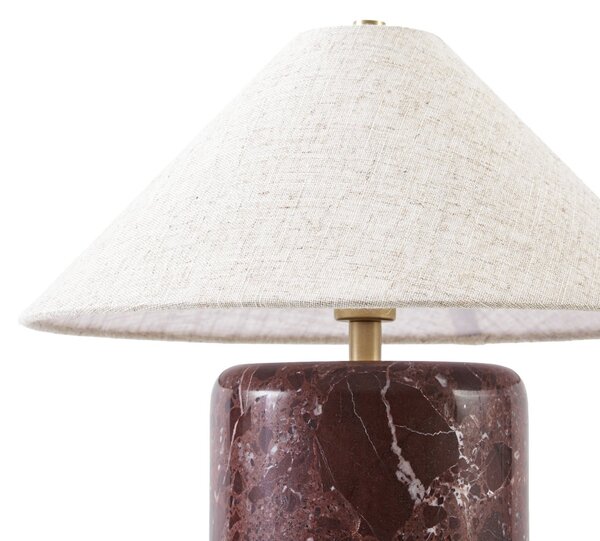 Stolne Lampa NOLA, Elodie, Bež, Dnevna soba, Tkanina / tekstil, Moderan