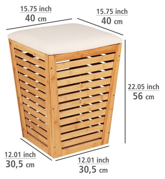 Košara za rublje od bambusa 55 l - Wenko