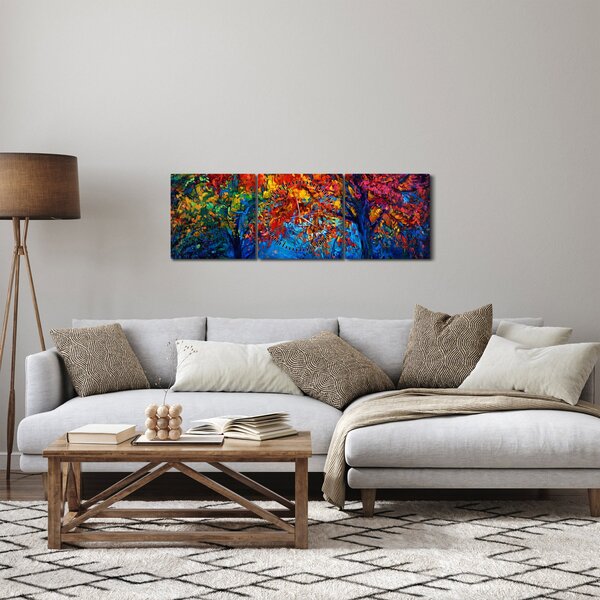 Slika crtež prirode (sa satom) (90x30 cm)