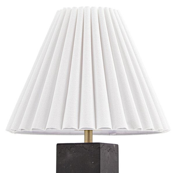 Stolne Lampa NOLA, Asher, Bijela, Dnevna soba, Tkanina / tekstil, Moderan