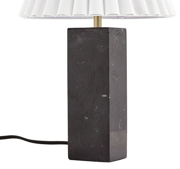 Stolne Lampa NOLA, Asher, Bijela, Dnevna soba, Tkanina / tekstil, Moderan