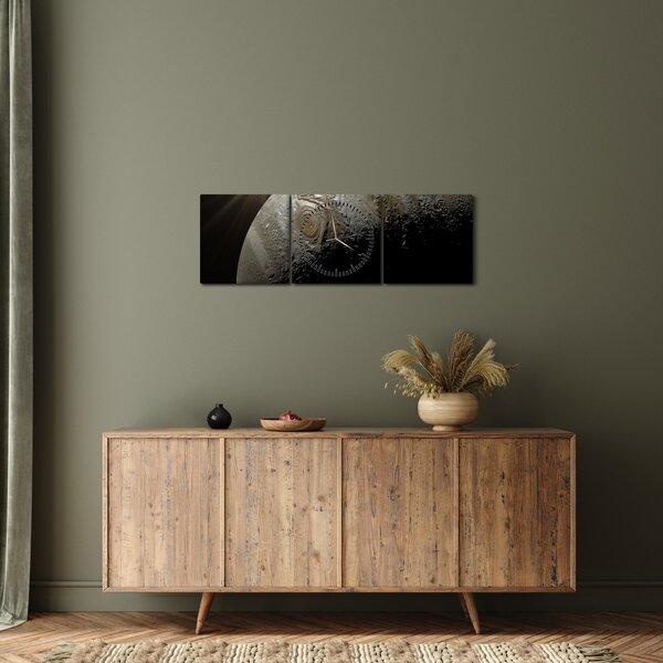 Slika planete u svemiru (sa satom) (90x30 cm)