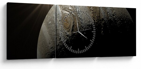 Slika planete u svemiru (sa satom) (90x30 cm)