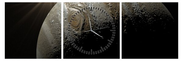 Slika planete u svemiru (sa satom) (90x30 cm)