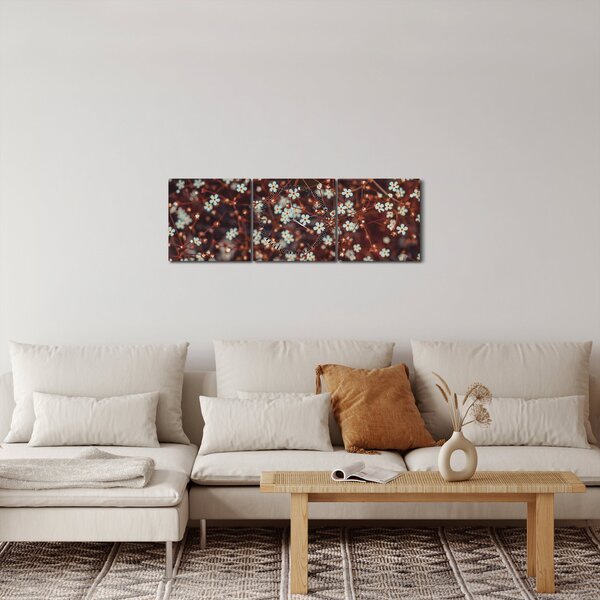 Slika cvijeta šumske potočnice (sa satom) (90x30 cm)