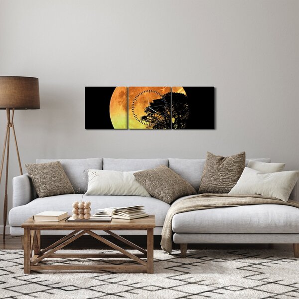 Slika sjena na mjesečini (sa satom) (90x30 cm)