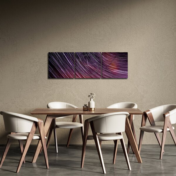 Slika zamagljenih zvijezda na nebu (sa satom) (90x30 cm)