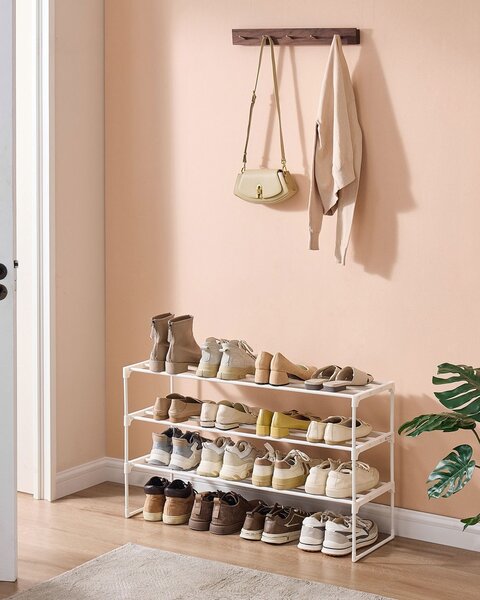 Stalak za cipele TORINO, 3 police, 30x92x55cm, bijela SongmicsHome