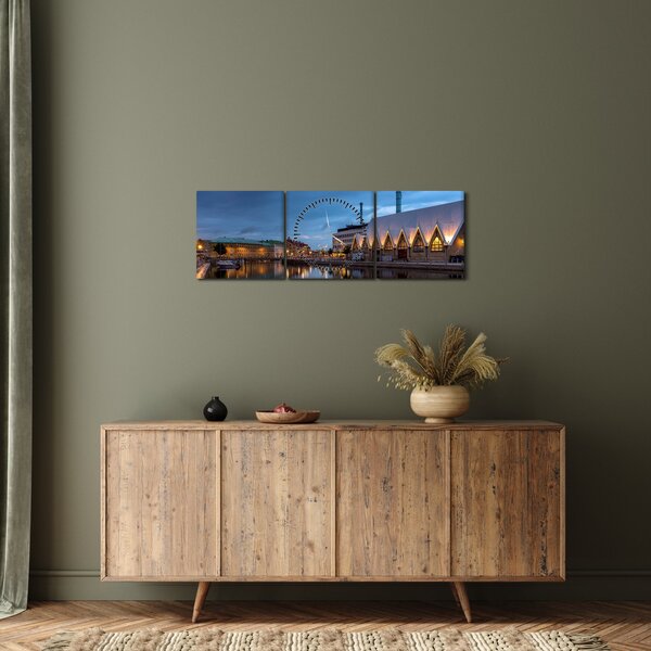 Slika vodenog kanala - Göteborg (sa satom) (90x30 cm)