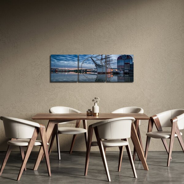 Slika jedrilice (sa satom) (90x30 cm)