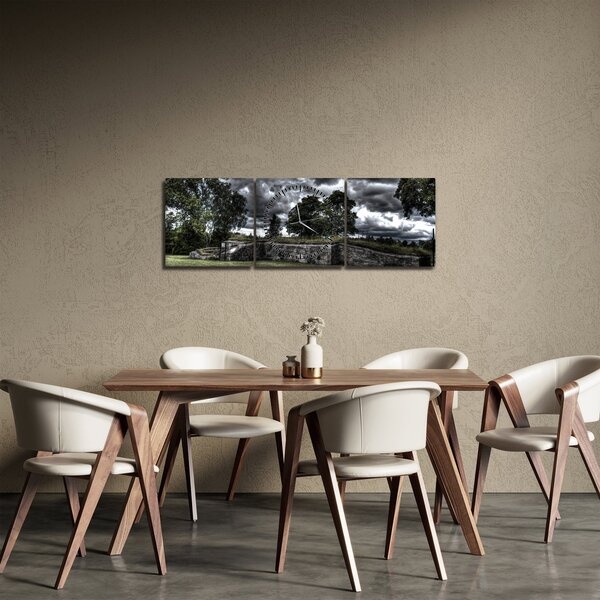 Slika oblačnog neba (sa satom) (90x30 cm)