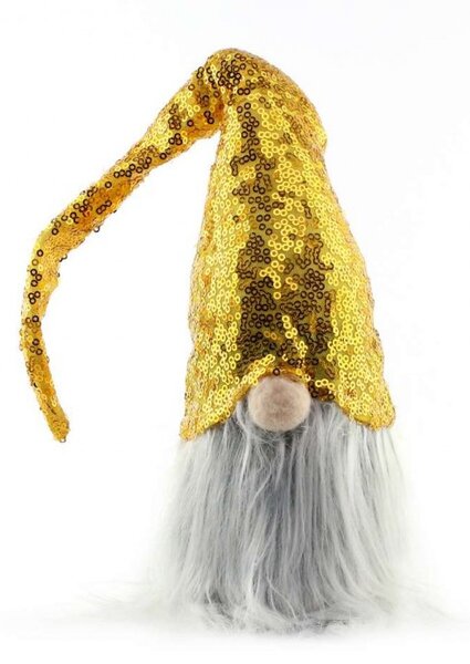 Božićna figura – stojeći patuljak od pliša, 40 cm
