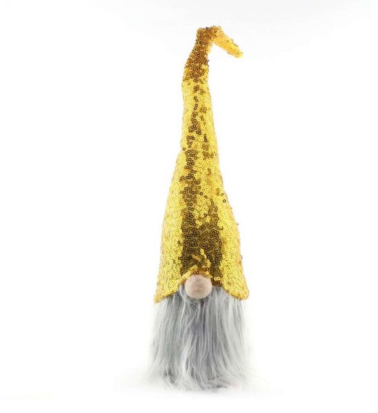 Božićna figura – stojeći patuljak od pliša, 40 cm