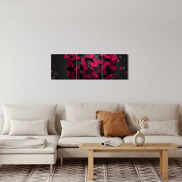 3D apstraktna slika (sa satom) (90x30 cm)