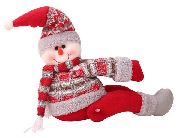 Božićna figura – snjegović, na čičak, 34 cm