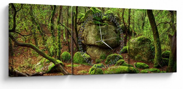 Slika čarobne šume (sa satom) (90x30 cm)