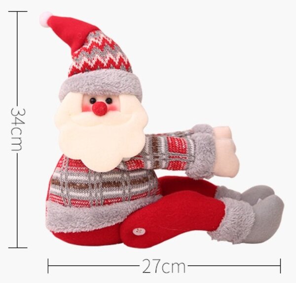 Božićna figura – snjegović, na čičak, 34 cm