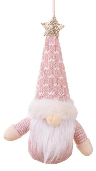 Kuglica za bor, 9 cm, roza
