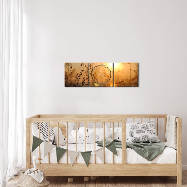 Slika izlaska sunca (sa satom) (90x30 cm)